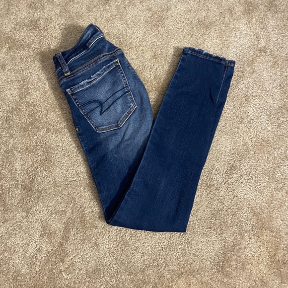 American Eagle Ripped Jeans 00 - Picture 1 of 5